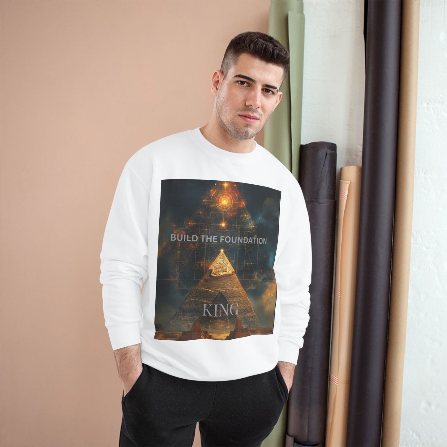 Inspirational Champion Sweatshirt for Dreamers, Motivational Apparel, Gift for Students, Yoga Sweatshirt, Casual Outfit