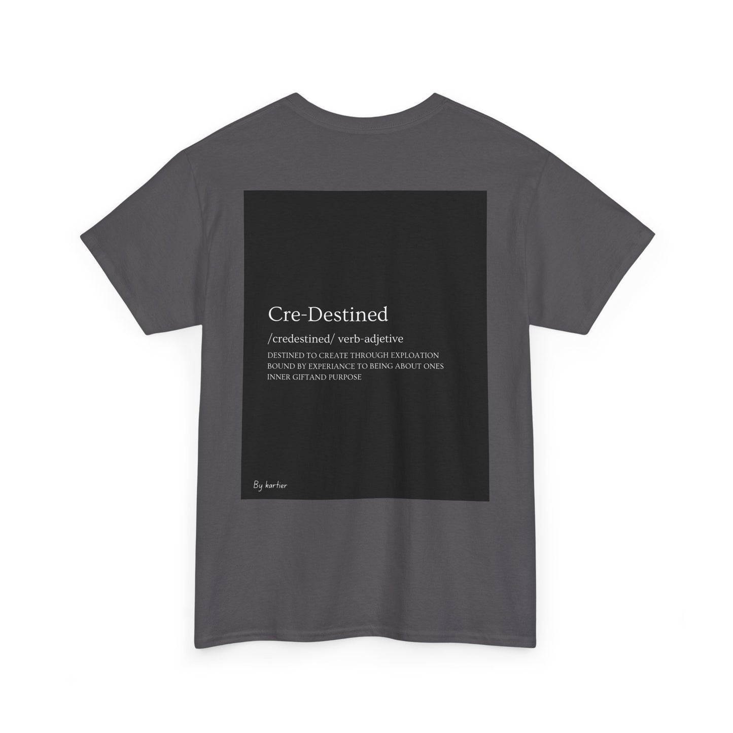 Dreamy Unisex Cotton Tee - Cre-Destined Graphic Tee, Inspirational Shirt, Artful Casual Wear, Gift for Dreamers, Unique T-Shirt