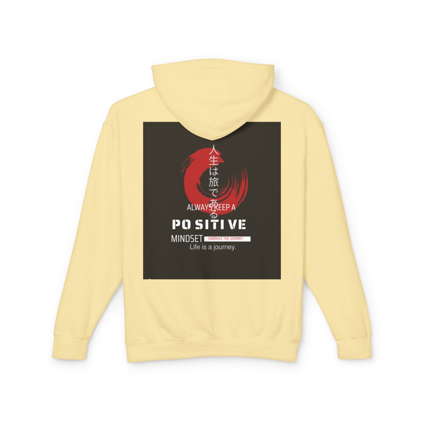 Positive Mindset Hooded Sweatshirt | Inspirational Gift, Unisex Apparel, Cozy Lightweight Hoodie, Motivational Fashion