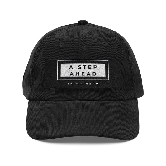 Vintage Corduroy Cap – A Stop Ahead, Casual Sun Hat, Perfect for Outdoor Adventures, Gift for Her, Trendy Accessories