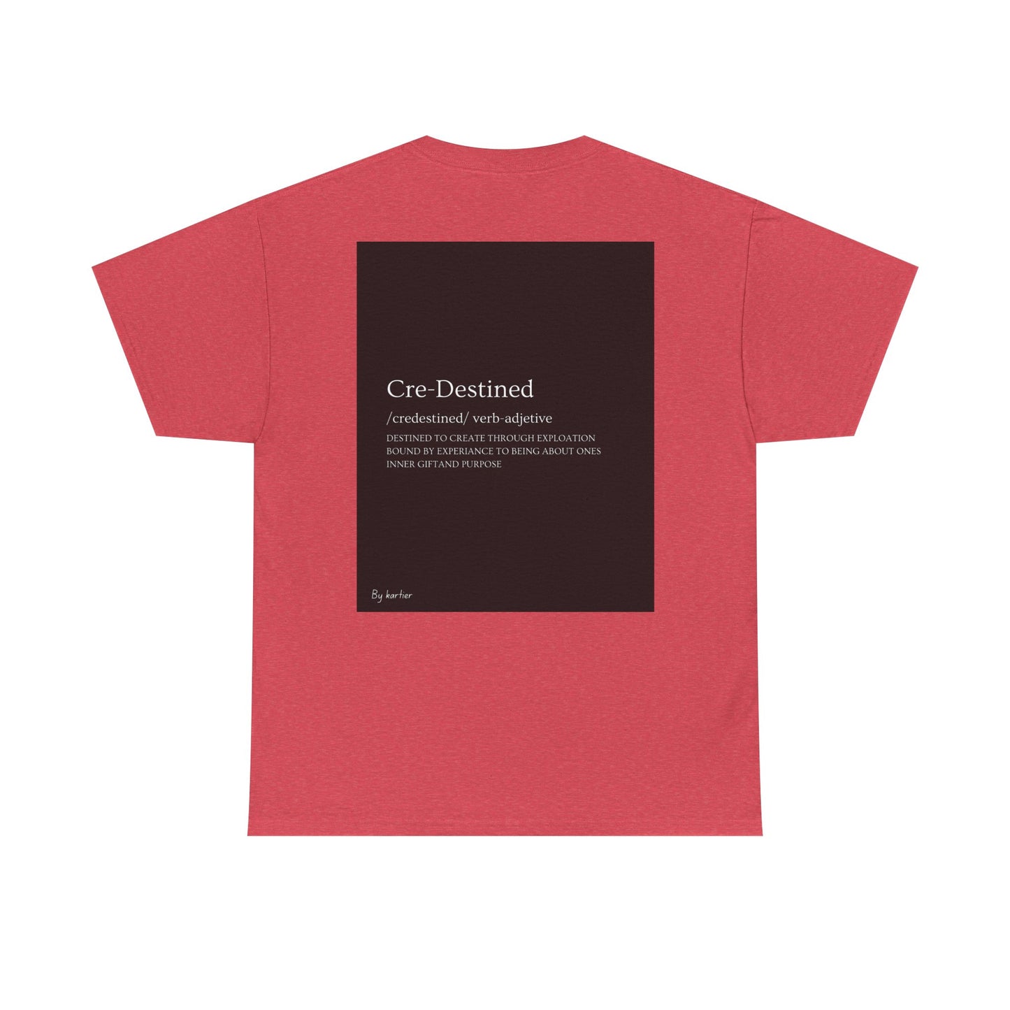 Dreamy Unisex Cotton Tee - Cre-Destined Graphic Tee, Inspirational Shirt, Artful Casual Wear, Gift for Dreamers, Unique T-Shirt