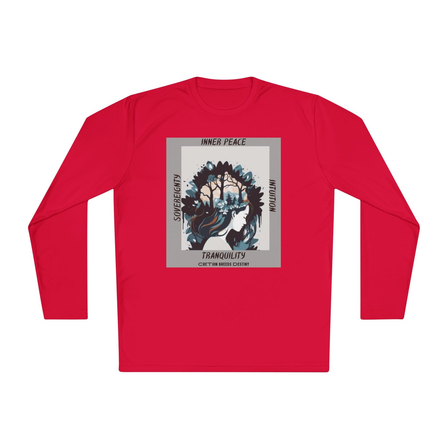 Unisex Long Sleeve Tee - Inner Peace, Tranquility, Mindfulness, Gift for Yoga Lovers, Casual Wear, Spiritual Apparel