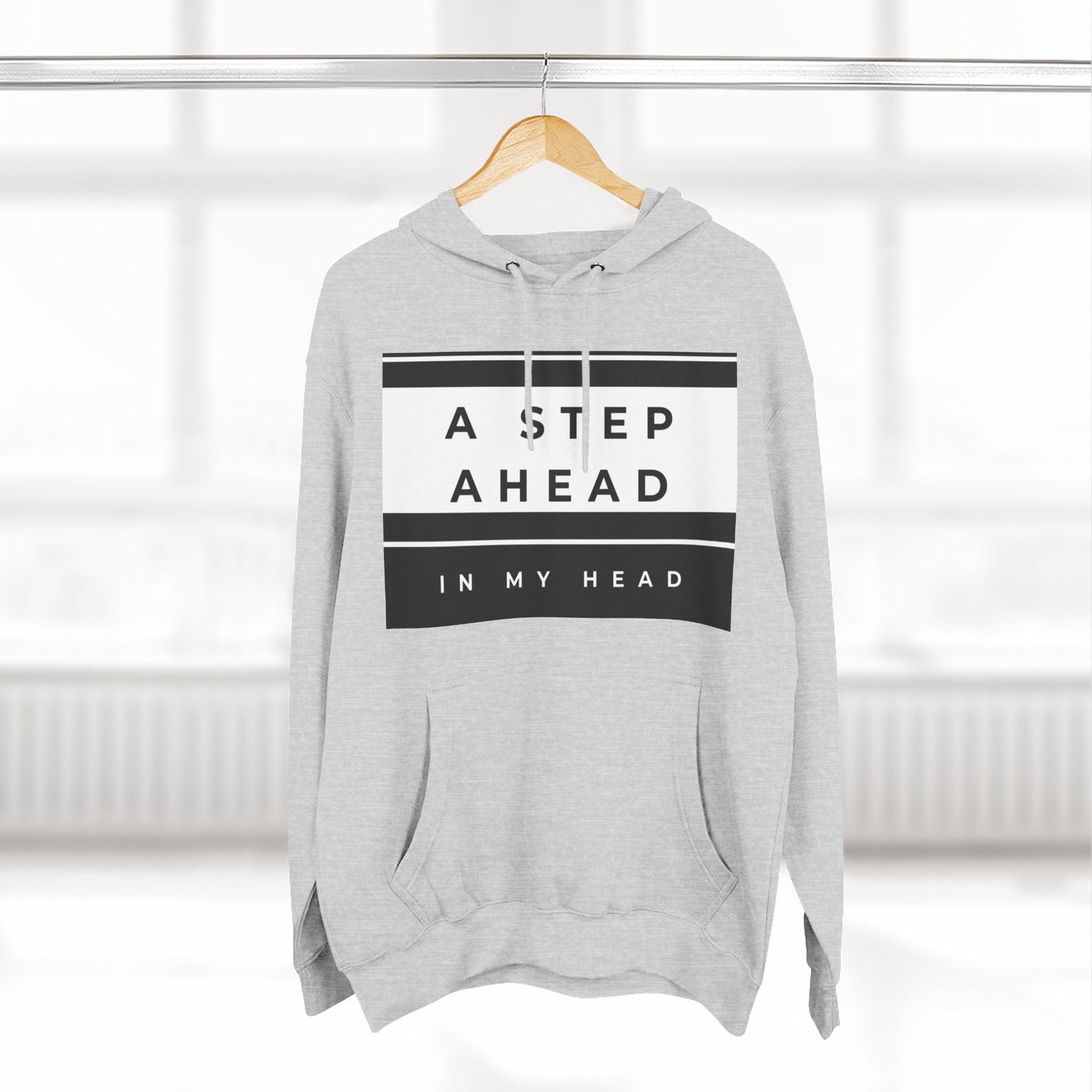 A Step Ahead Fleece Hoodie - Trendy Comfort Wear, Cozy Gift for Him/Her, Ideal for Casual Outfits, Streetwear, Cold Weather Fashion