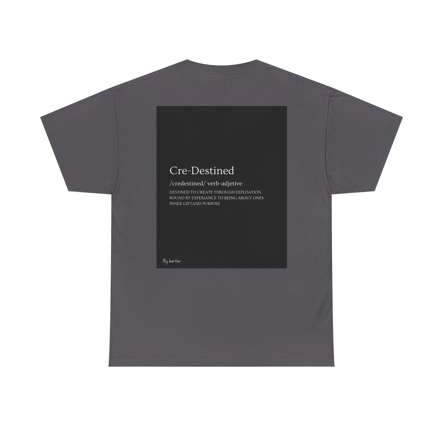 Dreamy Unisex Cotton Tee - Cre-Destined Graphic Tee, Inspirational Shirt, Artful Casual Wear, Gift for Dreamers, Unique T-Shirt