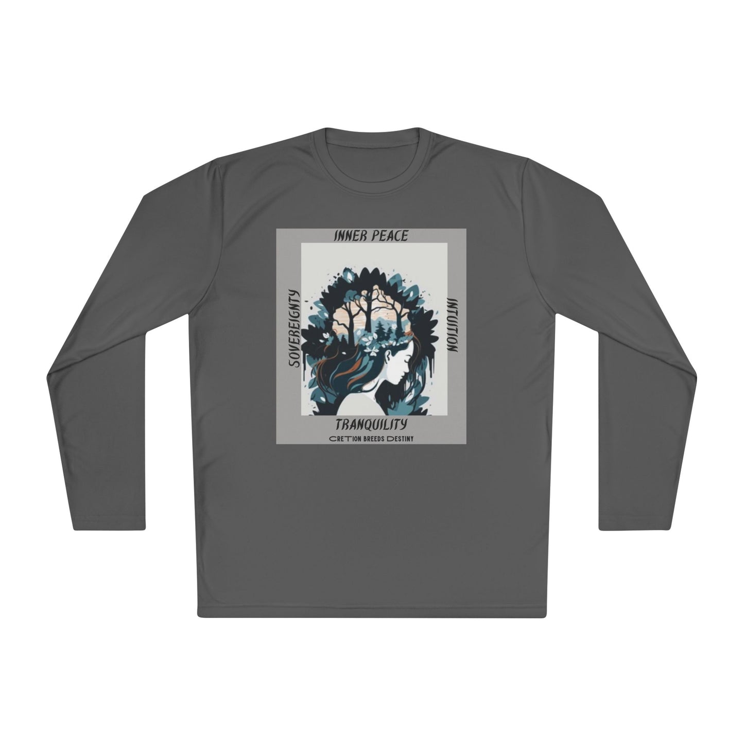 Unisex Long Sleeve Tee - Inner Peace, Tranquility, Mindfulness, Gift for Yoga Lovers, Casual Wear, Spiritual Apparel