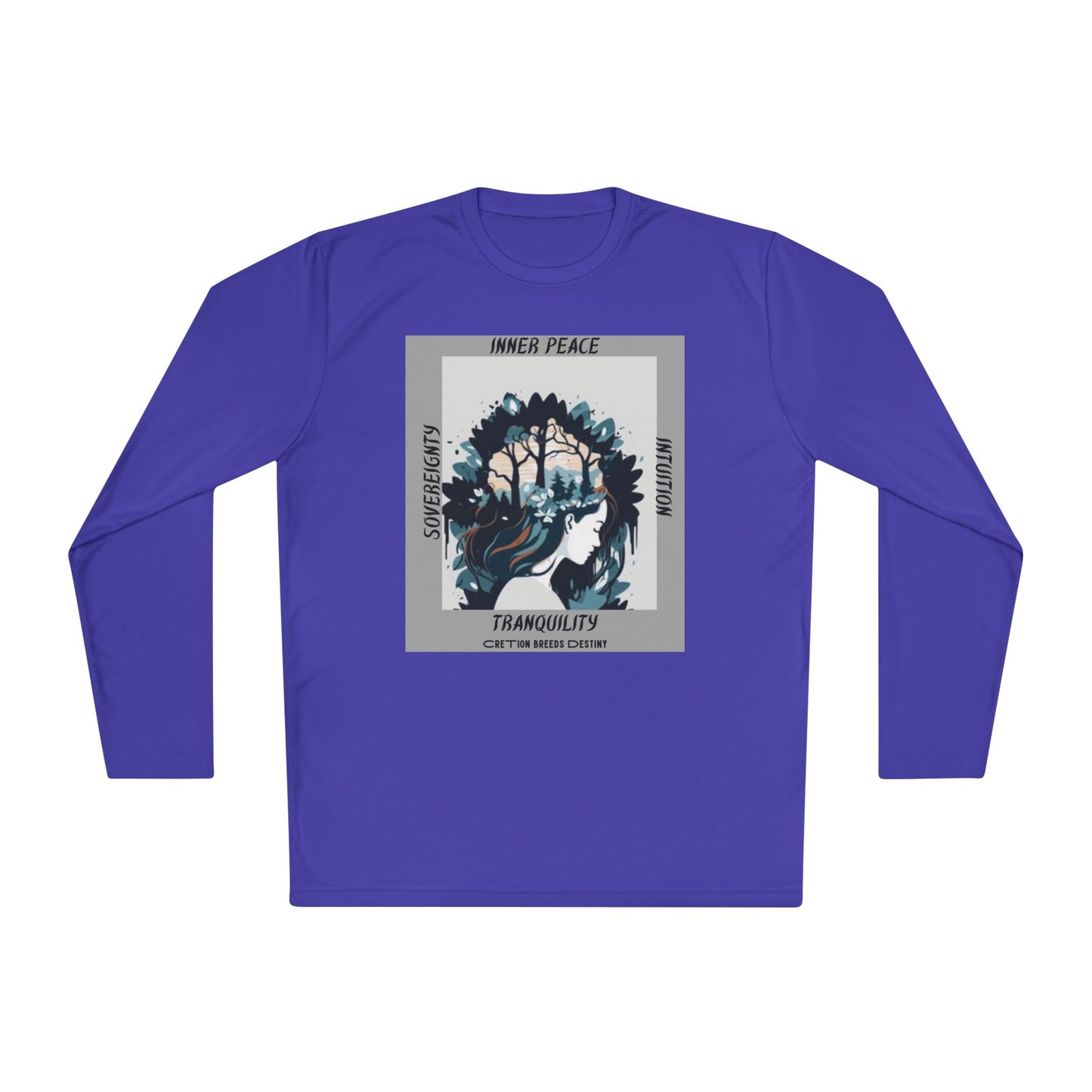 Unisex Long Sleeve Tee - Inner Peace, Tranquility, Mindfulness, Gift for Yoga Lovers, Casual Wear, Spiritual Apparel