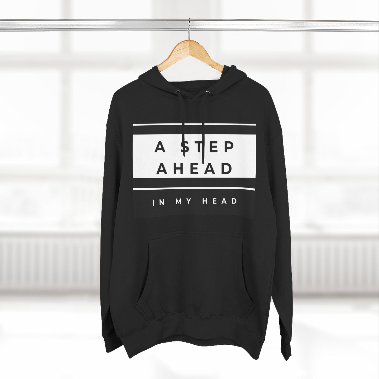 A Step Ahead Fleece Hoodie - Trendy Comfort Wear, Cozy Gift for Him/Her, Ideal for Casual Outfits, Streetwear, Cold Weather Fashion