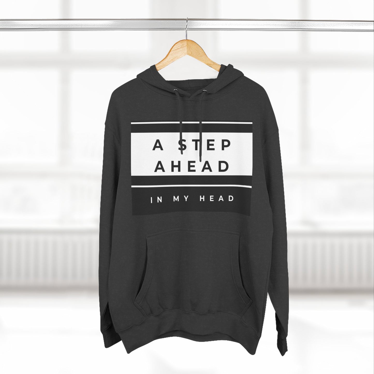 A Step Ahead Fleece Hoodie - Trendy Comfort Wear, Cozy Gift for Him/Her, Ideal for Casual Outfits, Streetwear, Cold Weather Fashion