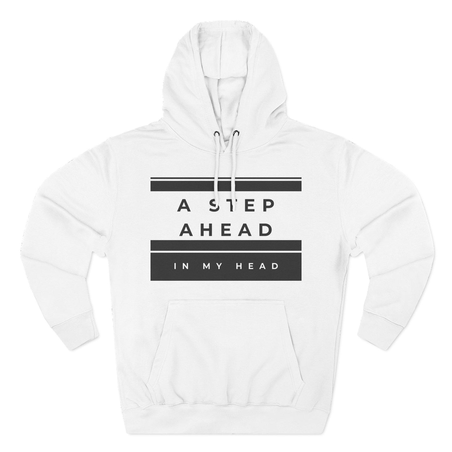 A Step Ahead Fleece Hoodie - Trendy Comfort Wear, Cozy Gift for Him/Her, Ideal for Casual Outfits, Streetwear, Cold Weather Fashion