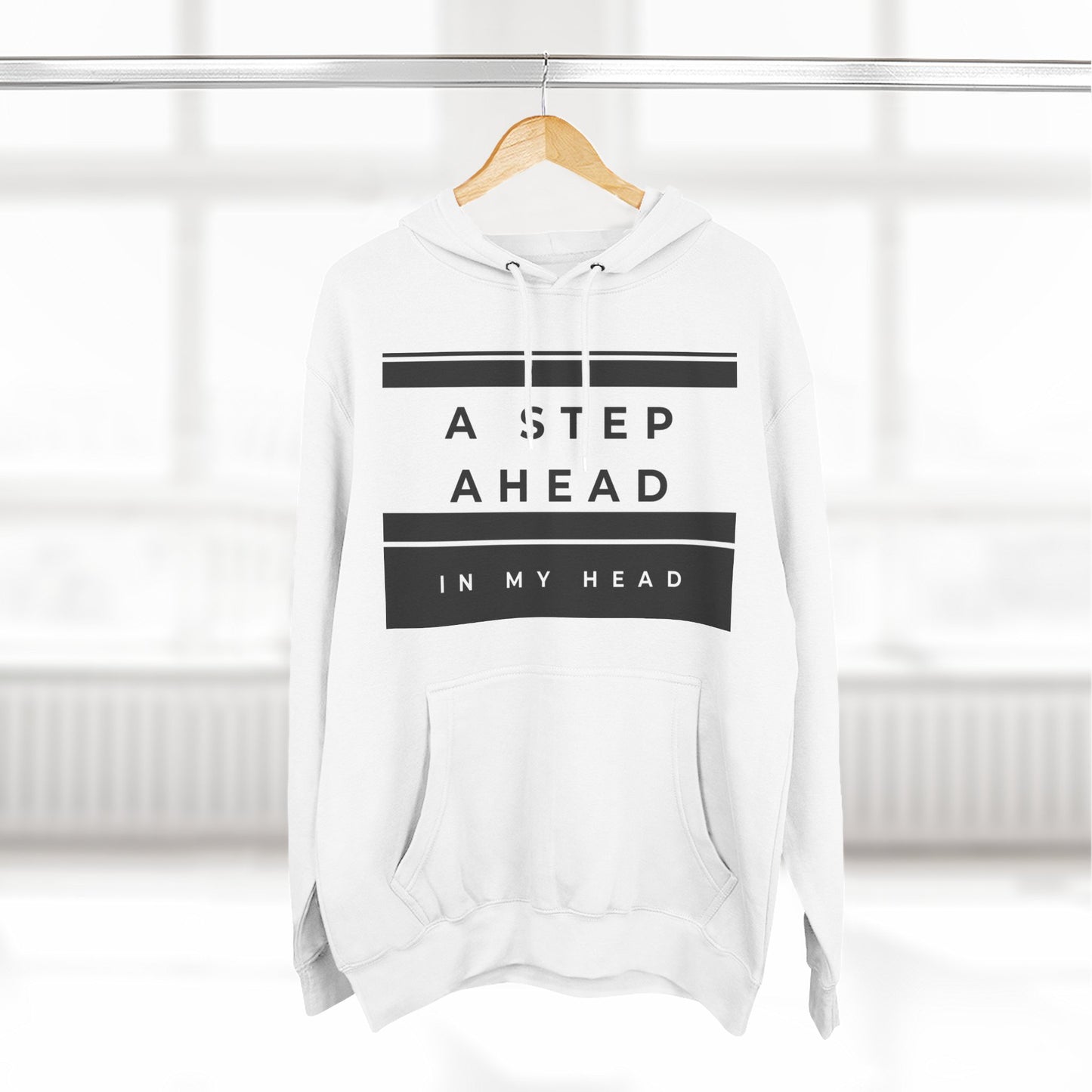 A Step Ahead Fleece Hoodie - Trendy Comfort Wear, Cozy Gift for Him/Her, Ideal for Casual Outfits, Streetwear, Cold Weather Fashion
