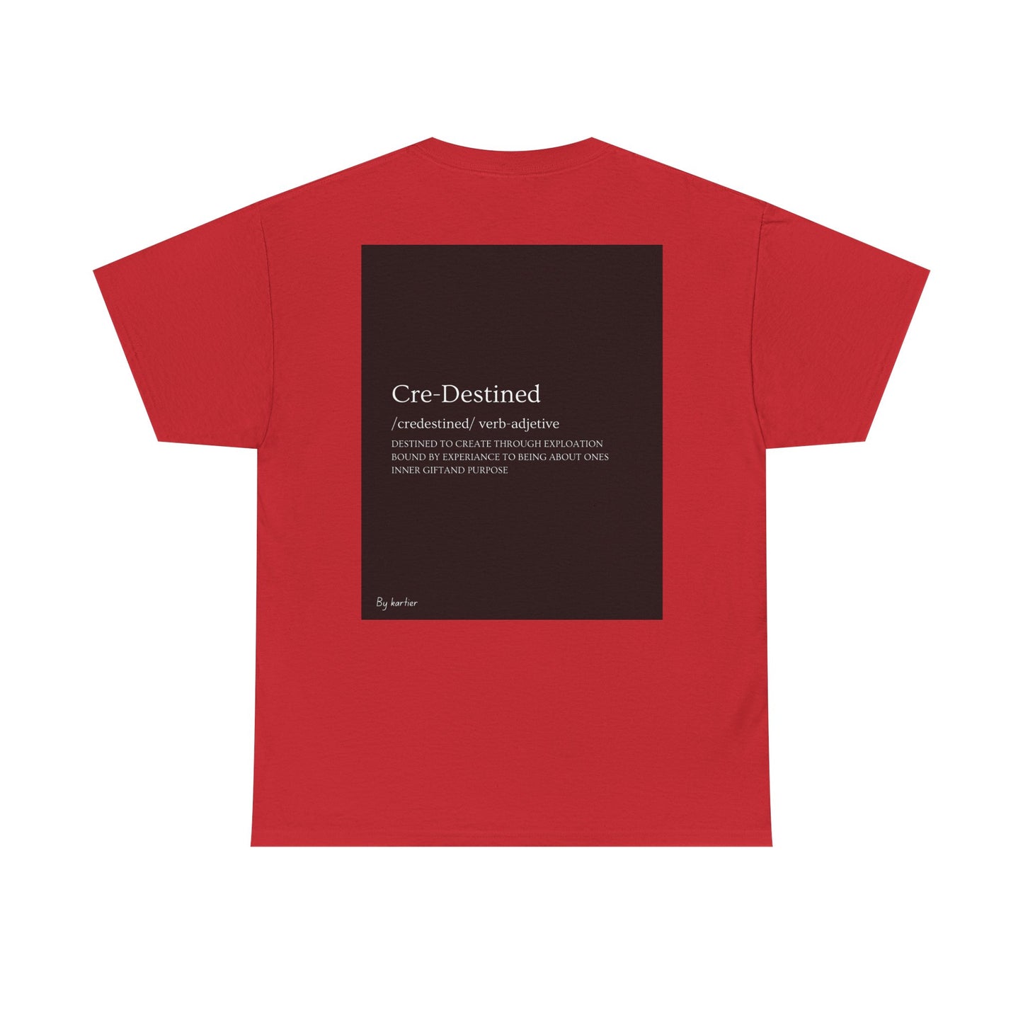 Dreamy Unisex Cotton Tee - Cre-Destined Graphic Tee, Inspirational Shirt, Artful Casual Wear, Gift for Dreamers, Unique T-Shirt