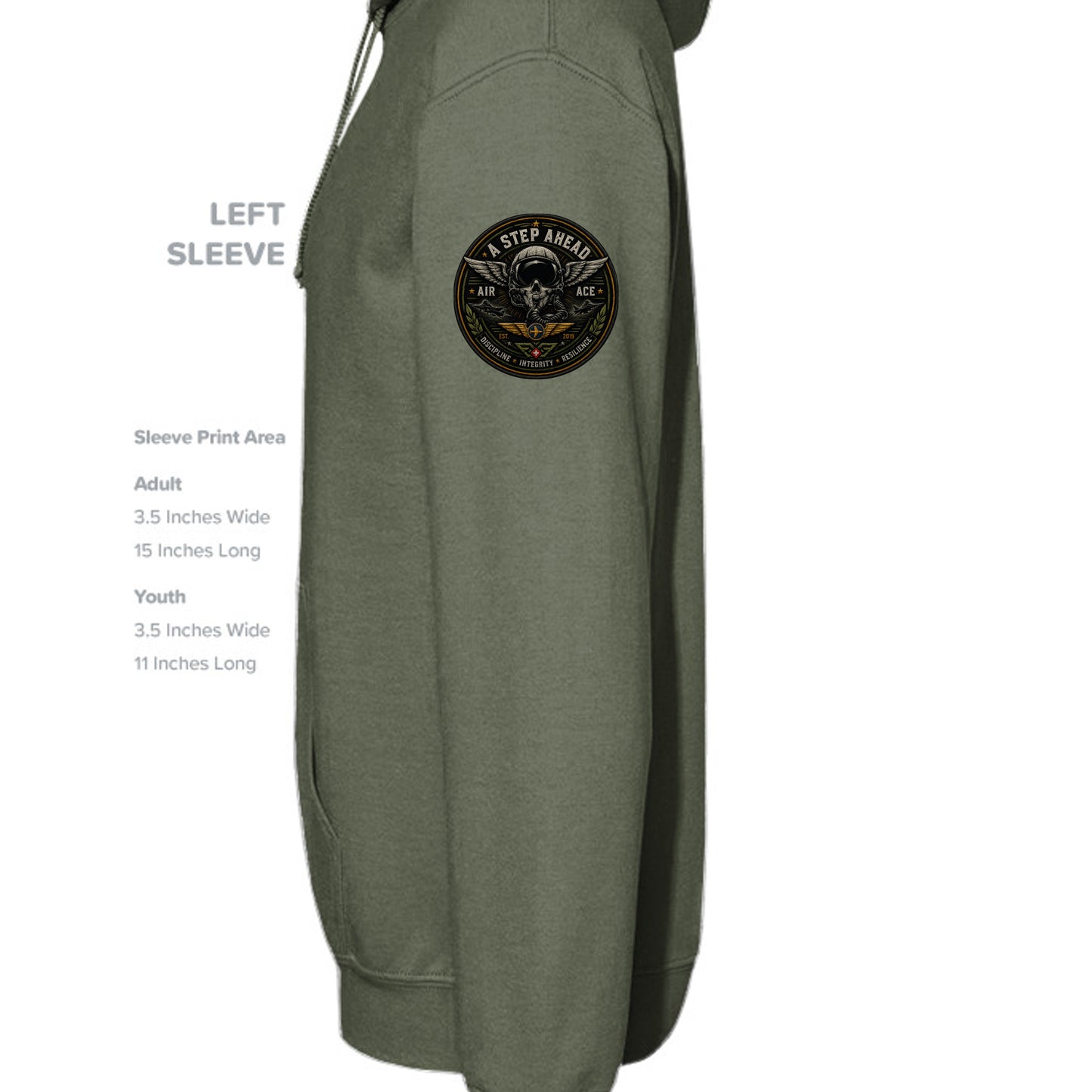 MILITARY GREEN - B7502 - SLEEVE_LEFT