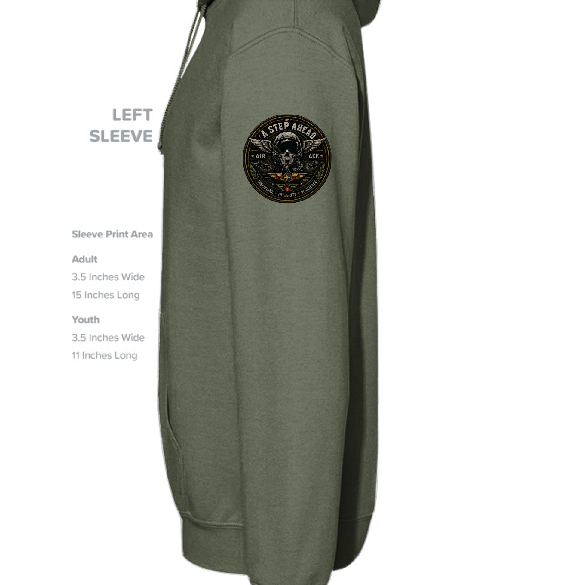 MILITARY GREEN - B7502 - SLEEVE_LEFT