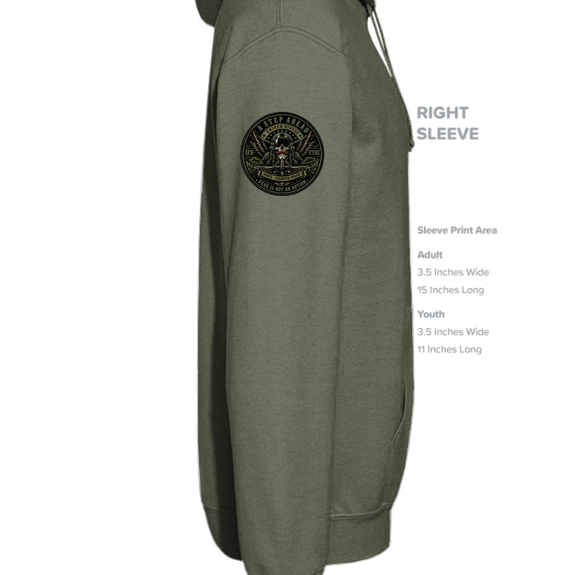 MILITARY GREEN - B7502 - SLEEVE_RIGHT